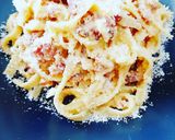 Pas rețetă Paste carbonara 1 fotografie