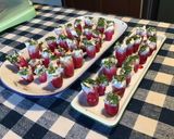 Une image de l'étape 12 de Radis roses à la ricotta,basilic et ail triquetre séché.