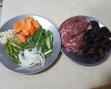 รูปขั้นตอนการทำที่ 1 ของ หมูสไลซ์ผัดเห็ดหูหนูดำ