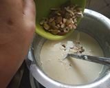 A picture of step 6 of Thandai Phirni.