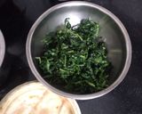 A picture of step 1 of Methi Panner Bhaji.