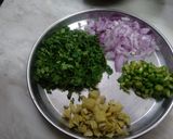 A picture of step 1 of Aloo Chokha.