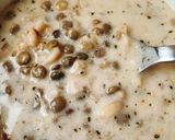 A picture of step 6 of Noodle Soup with Green Lentils.