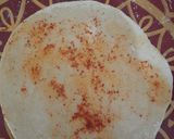 A picture of step 11 of Bhaji with plain paratha.