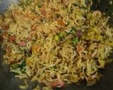 A picture of step 6 of Dum Mix veg Biryani in curry Leaves.