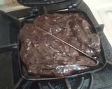A picture of step 5 of Chocolate walnut waffle without waffle maker.
