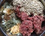 A picture of step 2 of Easy Comfy Stewed Napa Cabbage Rolls (Stuffed Cabbage) with Oats.