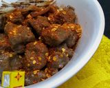 A picture of step 5 of Danwake(Beans Dumplings).