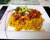 A picture of step 8 of Minch Waala Murgh/ Indian Chilli Chicken. 😙.