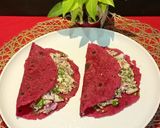 A picture of step 7 of Jawar beetroot paneer healthy paratha.