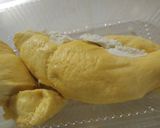 Hình bước làm 1 của món Chè sầu riêng sương sa hạt lựu
