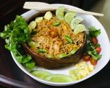 A picture of step 4 of Spicy Achari Pad Thai with Shrimps & Eggs : An Indo-Thai Fusion Dish.