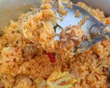A picture of step 11 of Ambur mutton Biryani.