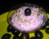 A picture of step 4 of Jamun shrikand.