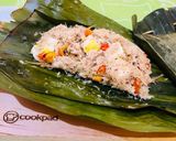 Foto langkah ke 6 dari resep Botok Pepes Tahu Teri Kelapa Jawa Timuran.