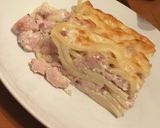 Tejszínes csirkés rakott tészta recept fázis 4 fotója
