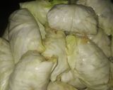 A picture of step 4 of Doleman(mincemeat roll).