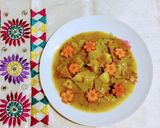 A picture of step 4 of Bengali style Papad - er Dalna.