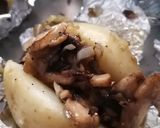 A picture of step 16 of Baked Potatoes Stuffed with Mushrooms, Chorizo, and Chipotle Cream.