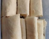 Foto langkah ke 3 dari resep Lumpia pisang coklat keju.