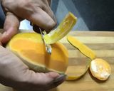 A picture of step 3 of Stuffed kesar mango kulfi.