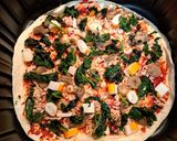 Une image de l'étape 2 de Pizza sans pâte facile et rapide à l'air fryer.