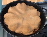 Une image de l'étape 8 de Tarte renversée « fleur de poires » pâte brisée chocolat.