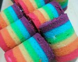 Foto langkah ke 8 dari resep Mini Rainbow Roll Cake.