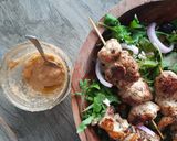 A picture of step 5 of Shishtawook chicken salad.