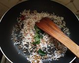 A picture of step 2 of Bharwa Mirchi.