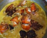 A picture of step 4 of Prawn Besaro.