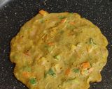 A picture of step 5 of Sattu powder chilla - High protein breakfast.