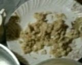 A picture of step 1 of Bread and Egg Halwa....
