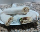 A picture of step 5 of Chicken tortillas wrap.