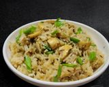 A picture of step 10 of Mushroom fried rice.