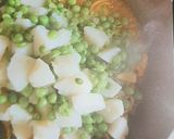 A picture of step 3 of Dry aloo matar ki sabji.
