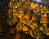 A picture of step 7 of Aloo Palak Matar Sabzi.