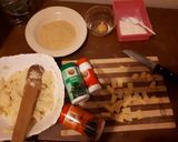 A picture of step 2 of Cheesy Potato balls.