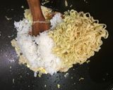 Foto langkah ke 3 dari resep Magelangan Warmindo (Nasi Goreng Mawut / Mie Nastel) #StepByStep.