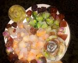 عکس مرحله 2 از دستور سینی اسلایس میوه😍🍎🍉🍊🍌🍓🍒