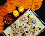 ब्रेड स्टफड मावा पनीरी रसमलाई (bread stuffed mava paneeri rasmalai) रेसिपी चरण 7 फोटो