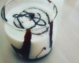 A picture of step 2 of Chocolate syrup Dahi lassi.