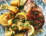 A picture of step 6 of Lemon Chicken Thighs and Drumsticks with Potatoes in Slow Cooker.