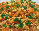 A picture of step 4 of Schezwan Noodles.