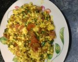 A picture of step 3 of Paneer bhurji.