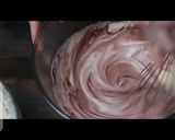 A picture of step 7 of Zebra cake.