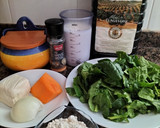 Foto del paso 1 de la receta: Croquetas de espinacas, calabaza y mozzarella