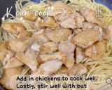 蒜香牛油雞胸意粉 Chicken breast pasta in garlic and butter sauce的食譜步驟3照片