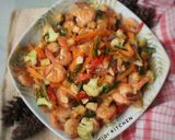 Foto langkah ke 5 dari resep Udang Tahu cah kembang kol.