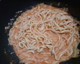 Foto langkah ke 5 dari resep Creamy Pink Pasta Low Budget ala Mie Pipih by : Jesslyn Orlane.